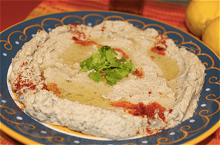 Hummus met Syrisch brood